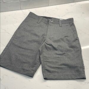 Volcom Gray Flat Front Shorts with Tailored Fit